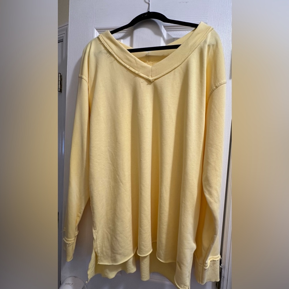 NWOT JADELYNN BROOK YELLOW V NECK - Picture 2 of 6
